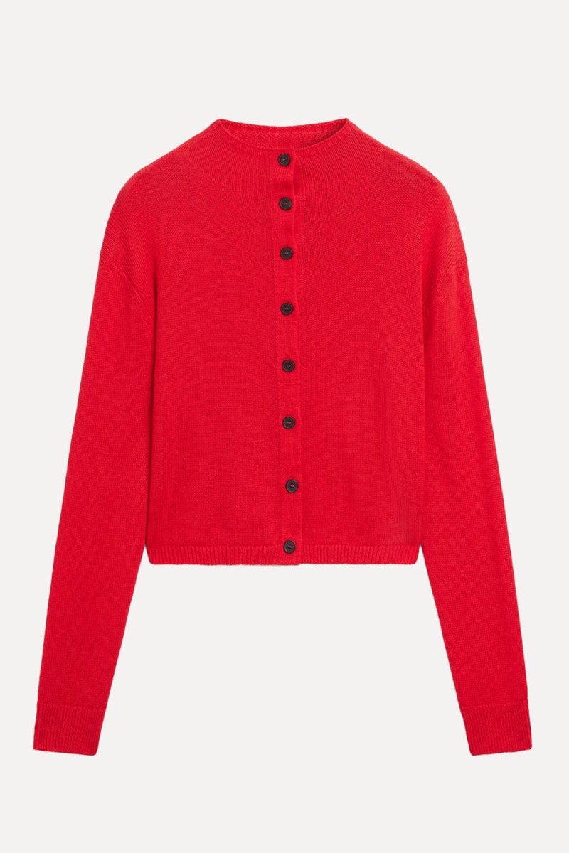 Mock Turtleneck Cardigan 