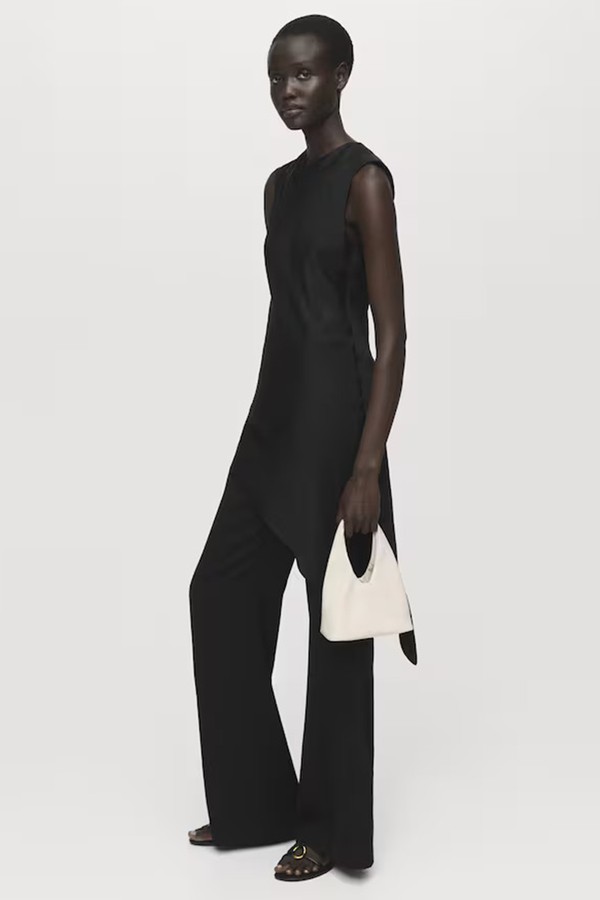 Asymmetrical Satin Top from Mango