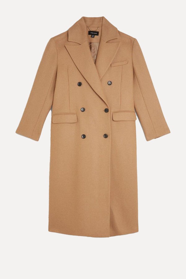 Italian Manteco Wool Strong Shoulder Anti Fit Coat from Karen Millen