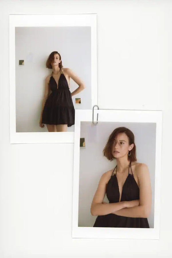 Open Back Flared Dress