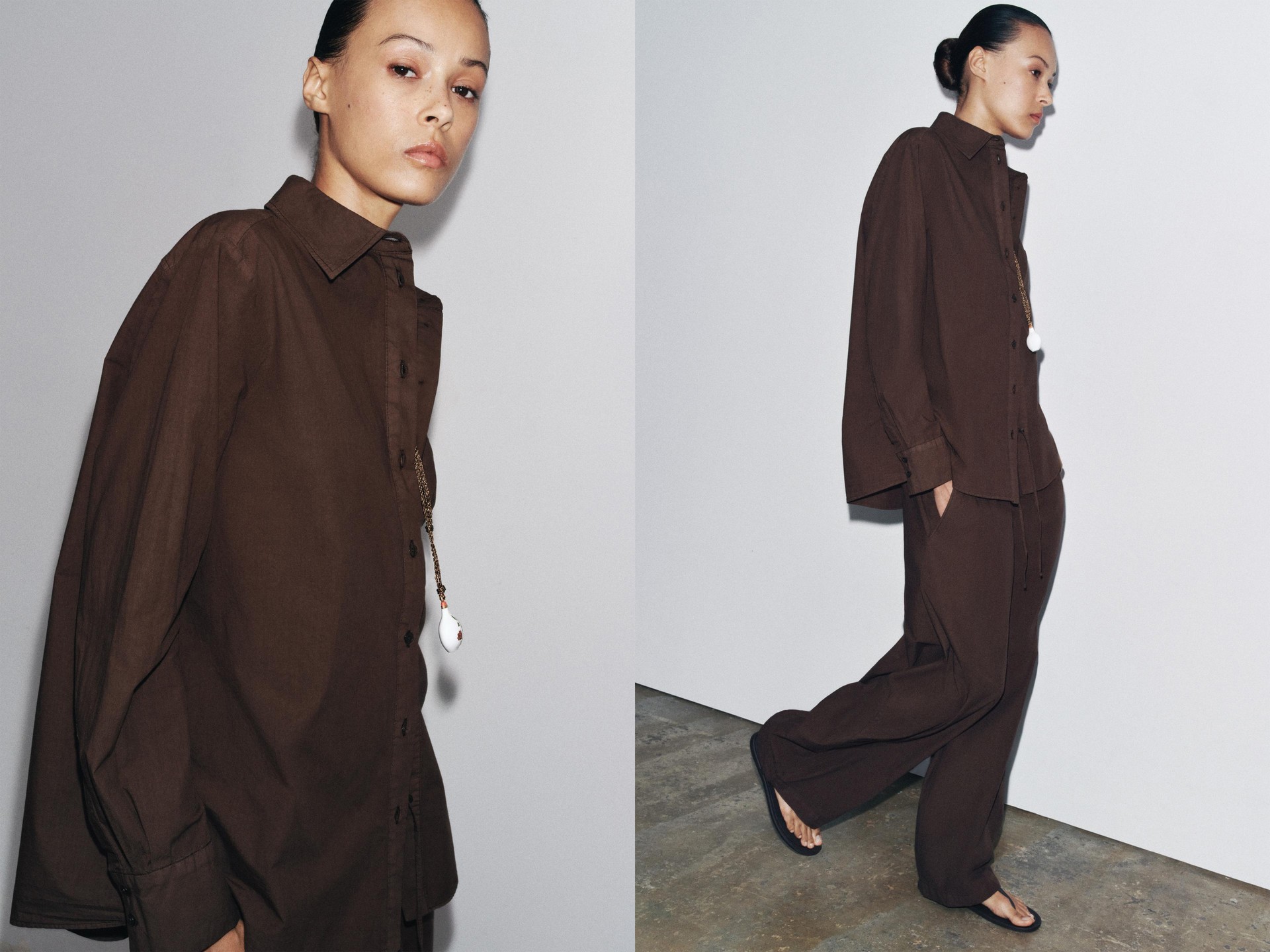 Poplin Shirt With Pocket from ZARA