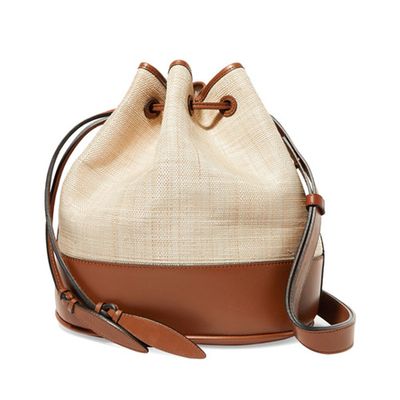 Raffia & Leather Shoulder Bag from Hunting Season