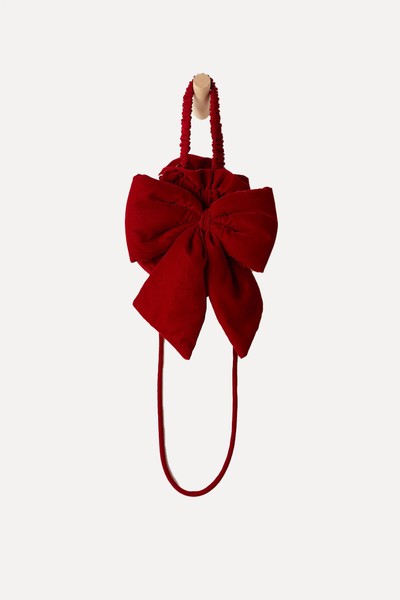 Belle Velvet Bow Bag from Free People