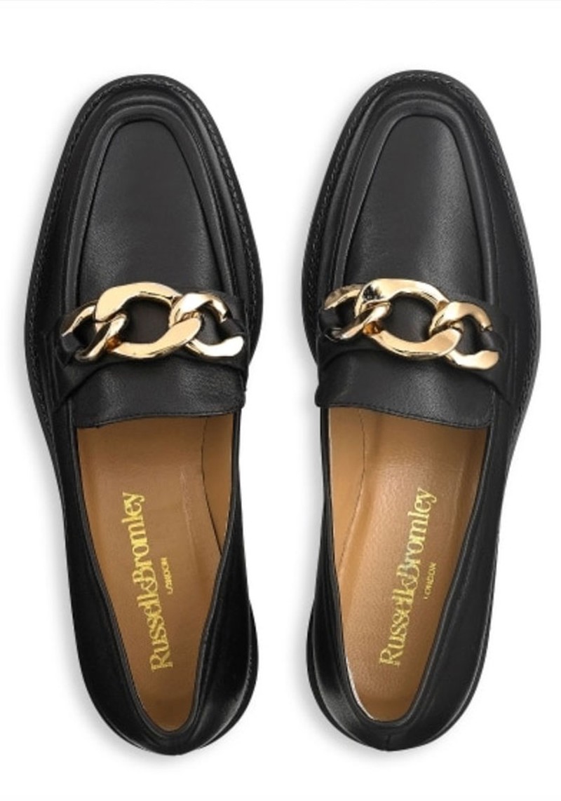 Black Leather Loafers from Russell & Bromley