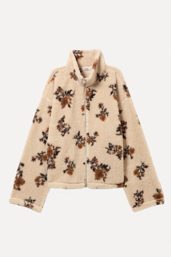 Pile Fleece Zip Jacket from Monki