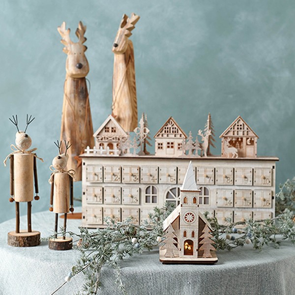 LED Village Christmas Advent Calendar from Ella James
