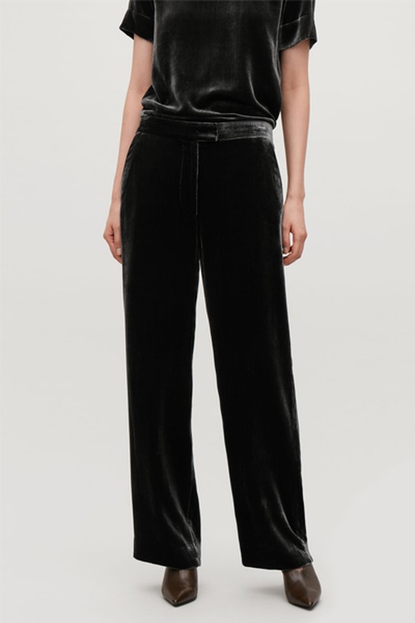 Velvet Wide-Leg Trousers from Cos