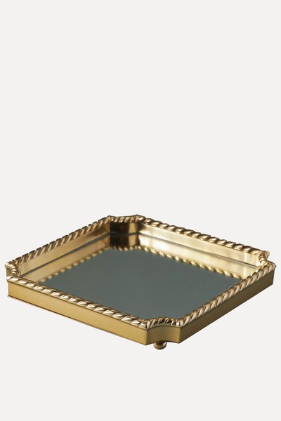 Livy Metal Mirrored Bar Tray from Anthropologie