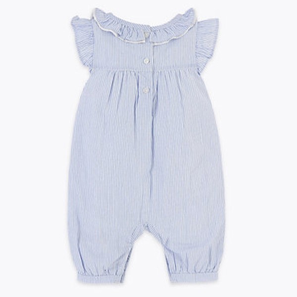 Cotton Striped Woven Romper from M&S