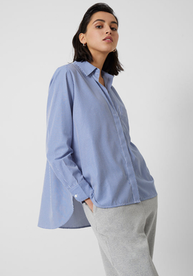Thin Stripe Relaxed Popover Shirt  