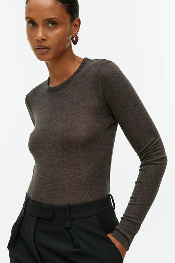 Long-Sleeved Merino Top from ARKET