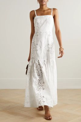 Cordiela Tiered Broderie Anglaise Cotton Maxi Dress from Borgo De Nor