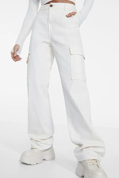 Straight Fit Cargo Trousers from Stradivarius