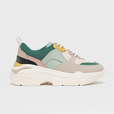 Contrast Chunky Sole Trainers from Stradivarius