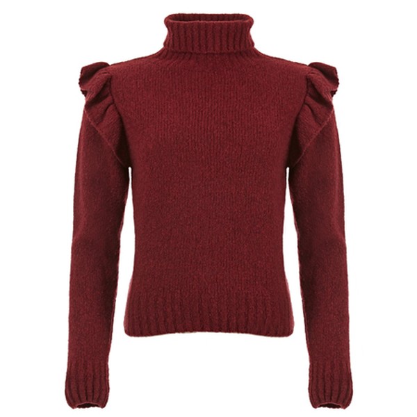 Ada Cashmere Blend Frilled Knit from Masscob