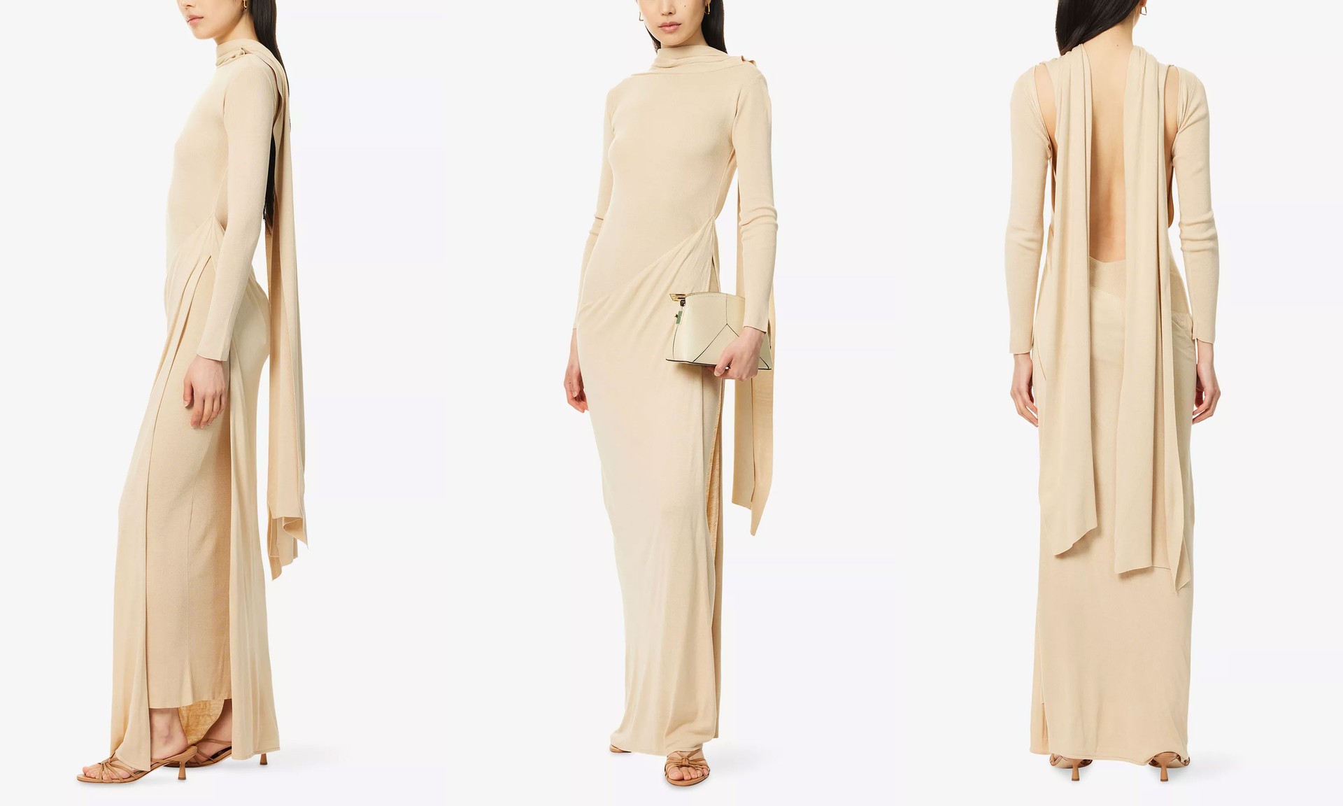 Vire Scarf Knit Maxi Dress from Aya Muse