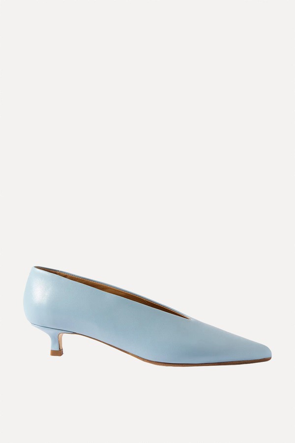 Clara Pointed-Toe Leather Pumps from AEYDE