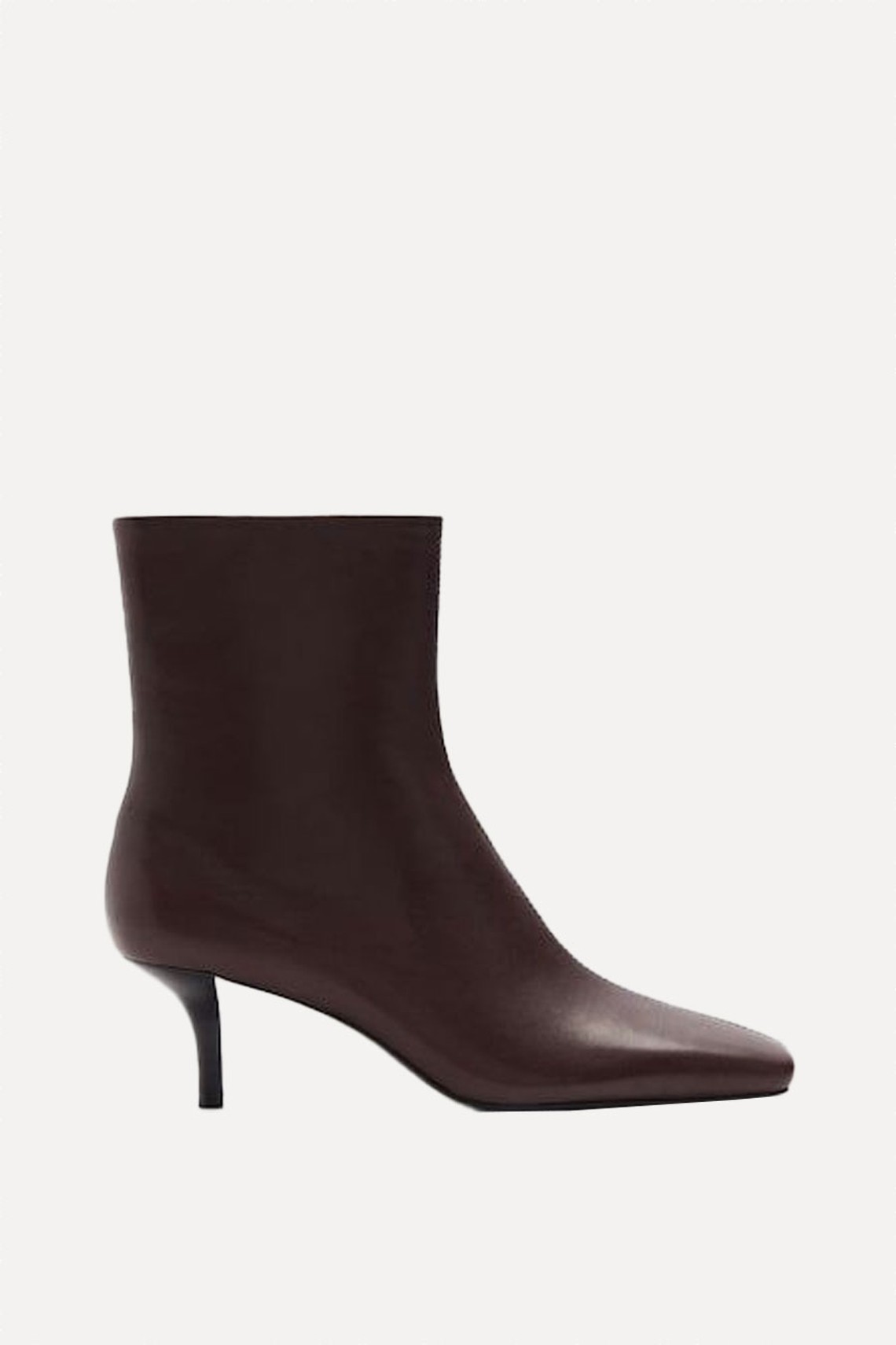 100% Leather Kitten-Heel Ankle Boots from Mango