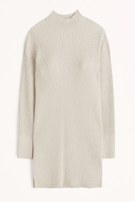 Long-Sleeve Mockneck Mini Sweater Dress from Abercrombie & Fitch
