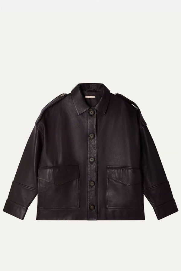 Harriboyd Coffee Leather Jacket