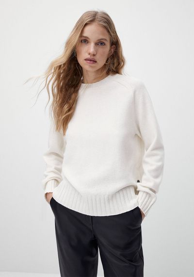 Wool Sweater With Side Buttons