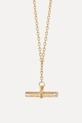Gold T-Bar Necklace from Estée Lalonde x Daisy London