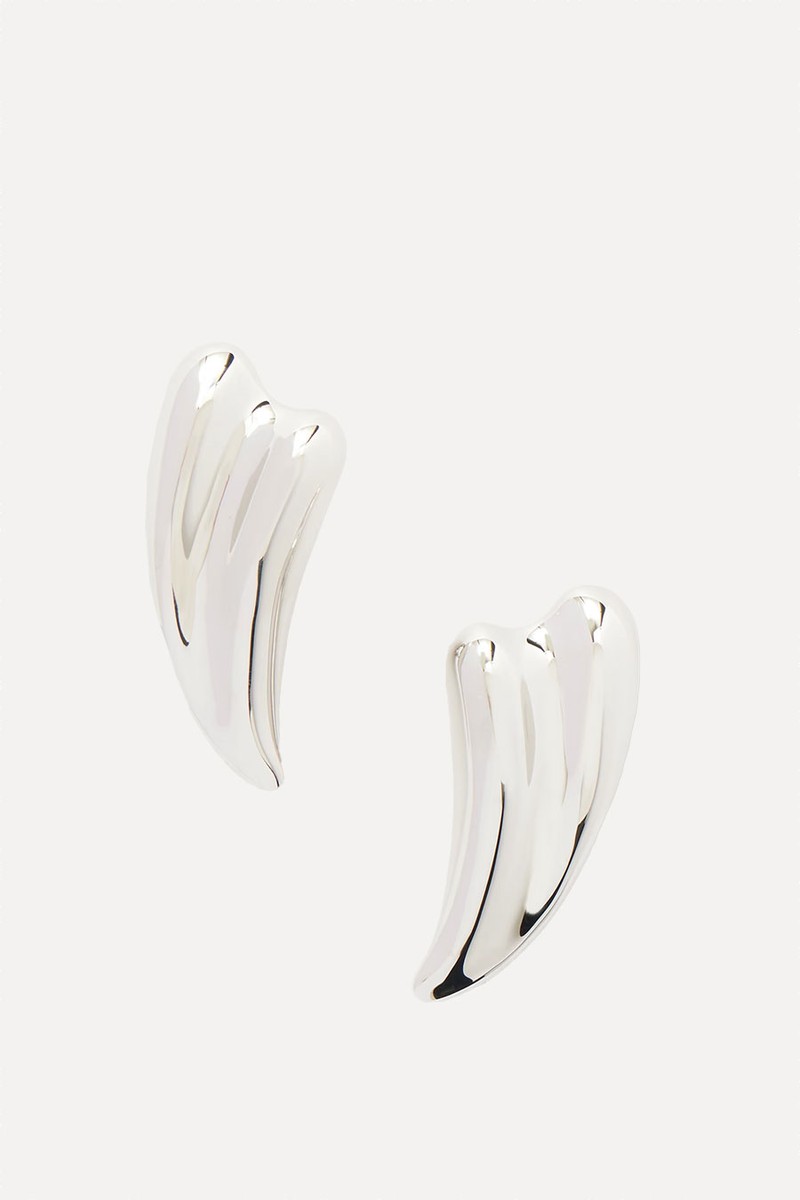 Liza Silver-Tone Clip Earrings from Tom Ford