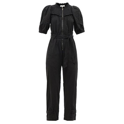 Layla Zip-Front Cotton-Canvas Jumpsuit from Sea NY