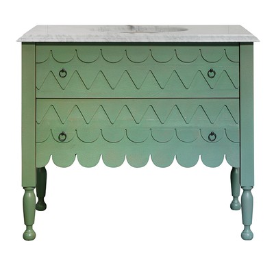 Scalloped Vanity Unit