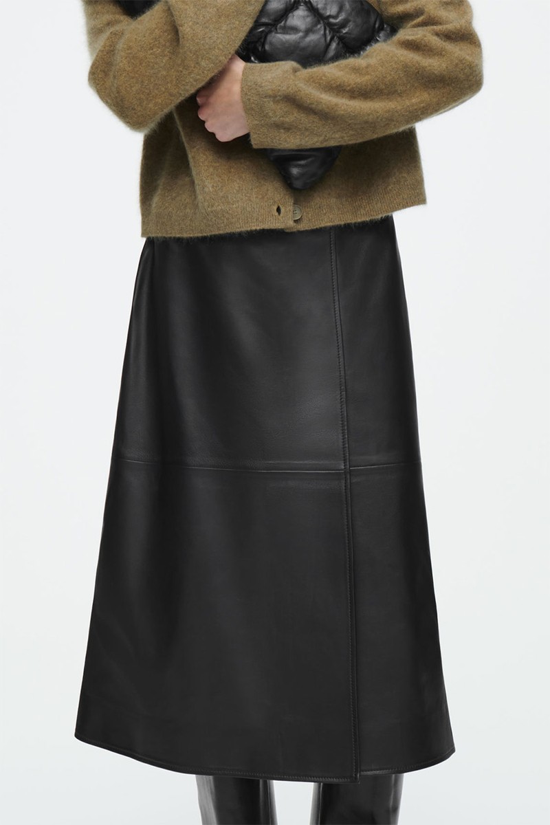 Leather Midi Skirt from COS