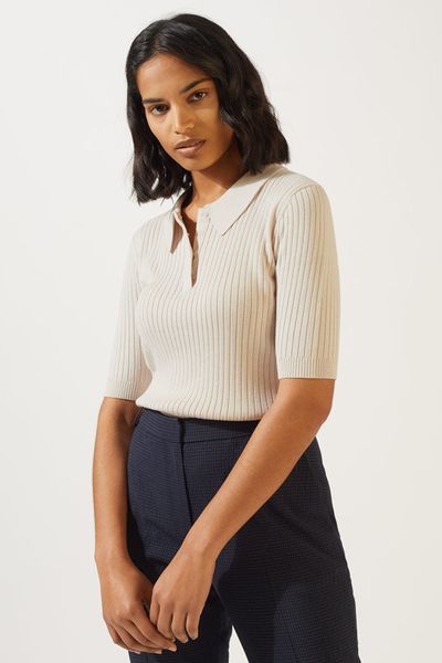 Rib Polo Neck Top, £59 (was £89)