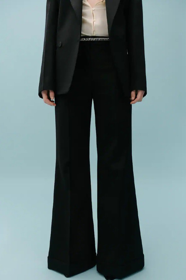 Wool-Blend Suit Trousers