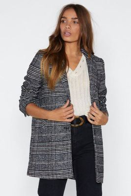 We Mean Business Check Jacket