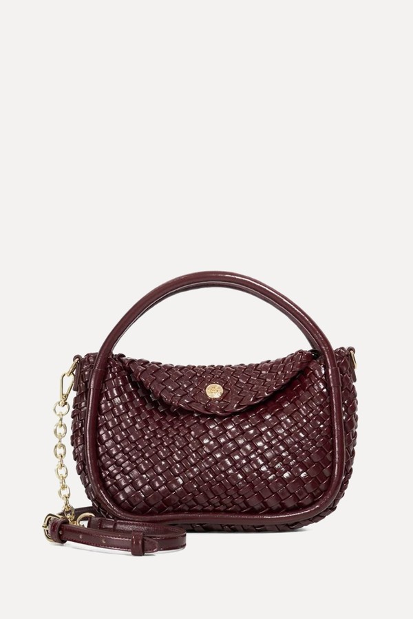 Dinideliberate Woven Circular Handle Bag from Dune London