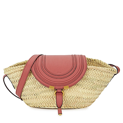 Marcie Mini Raffia Basket Bag from Chloé