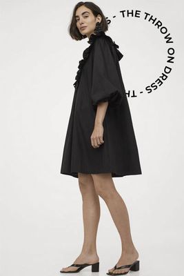 Flounce-Trimmed Cotton Dress from H&M
