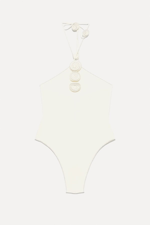 Flower-Detailing Swimsuit from La Reveche