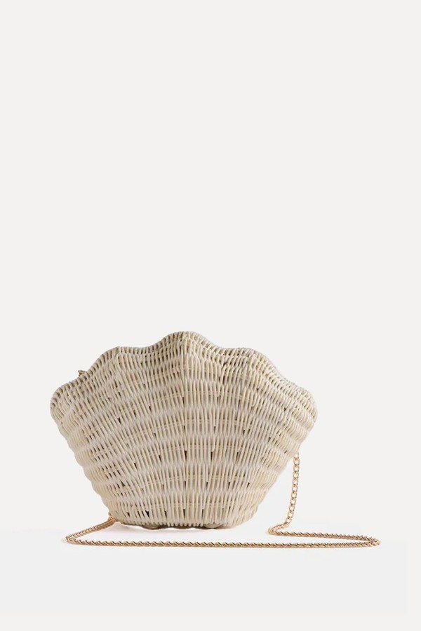 Structured Shell Clutch Bag from Mint Velvet