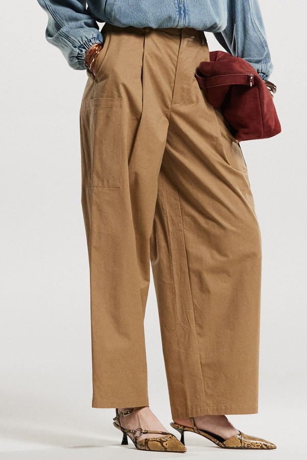 Barrel Trousers With Pocket Detail from ASOS DESIGN