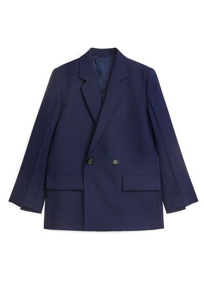 Double-Breasted Hopsack Blazer from Arket