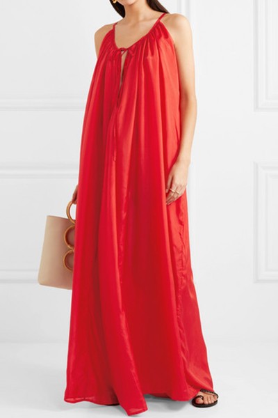 Mercury Silk-Habotai Maxi Dress from Kalita