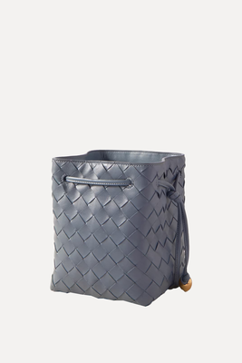 Small Embellished Intrecciato Leather Bucket Bag from Bottega Veneta