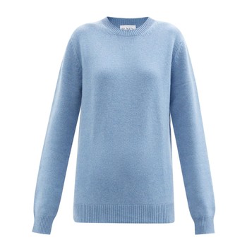 Crew-Neck Recycled-Cashmere Boyfriend Sweater from Raey