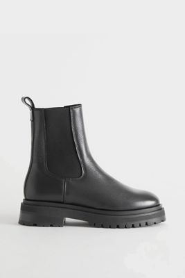 Lined Chunky Leather Boots from & Other Stories 