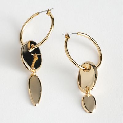 Duo Pendant Hoop Earrings from & Other Stories