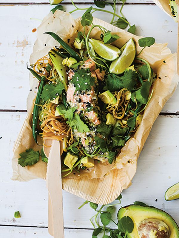 Miso Salmon With Asian Noodles