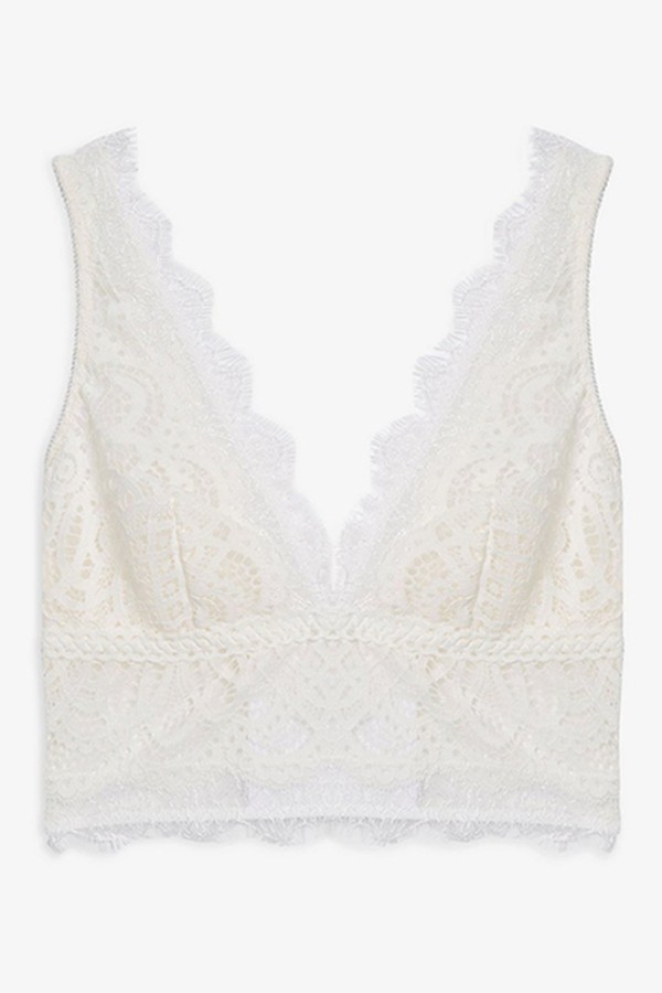 Eyelash Lace Bralet from Topshop