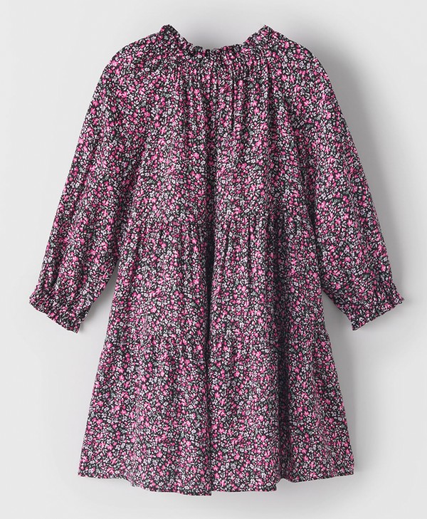 Printed Dress With Shirred Detail from Zara