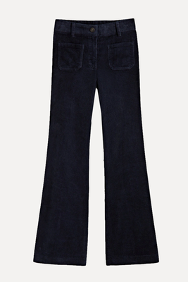 High Waist Corduroy Trousers With Pockets from Massimo Dutti