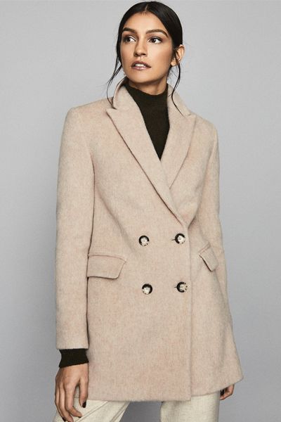 Double Breasted Short Wool Coat